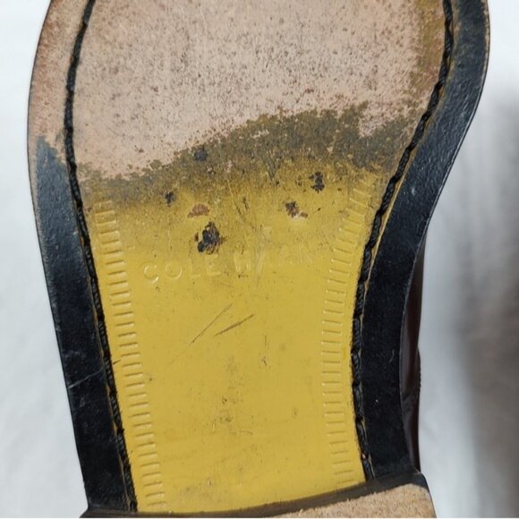 Cole Haan Calhoun Brown Leather Split Toe Oxfords Mens 6EE - Picture 12 of 13